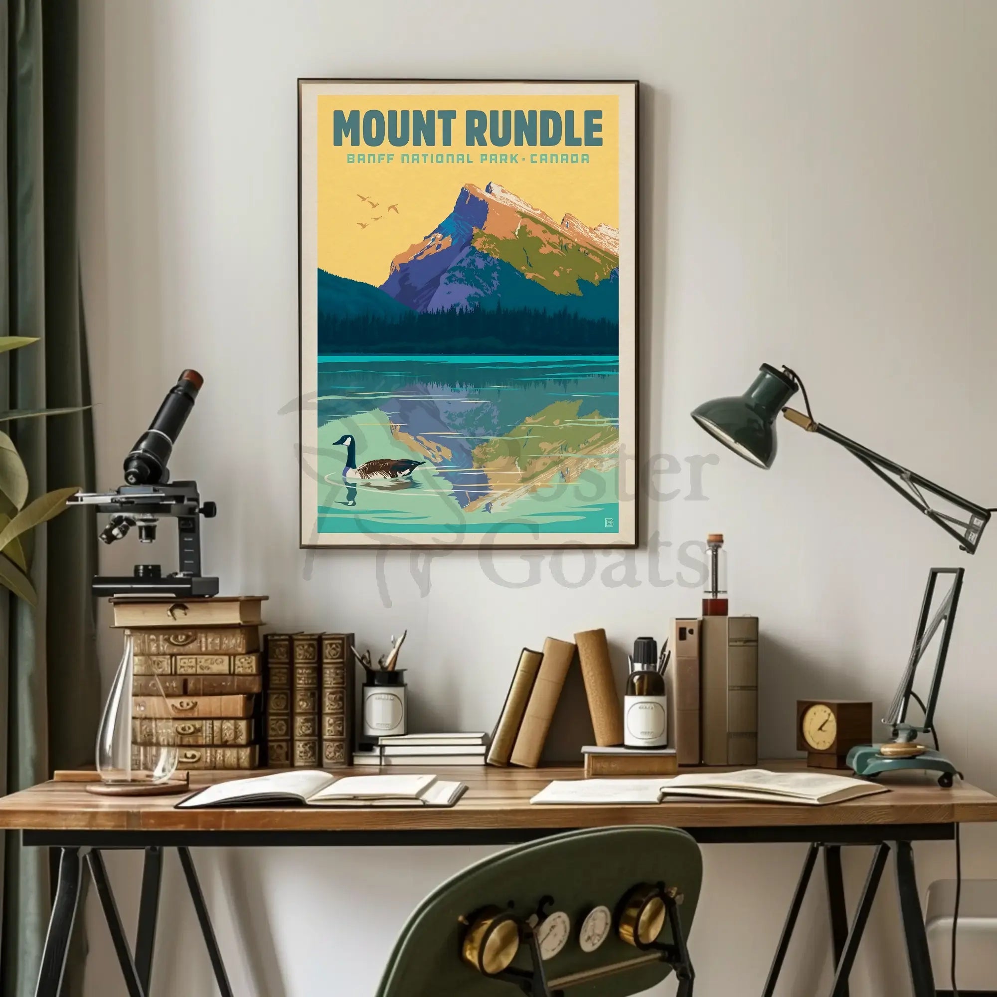 Mount Rundle Adventure Banff National Park Poster PosterGoat