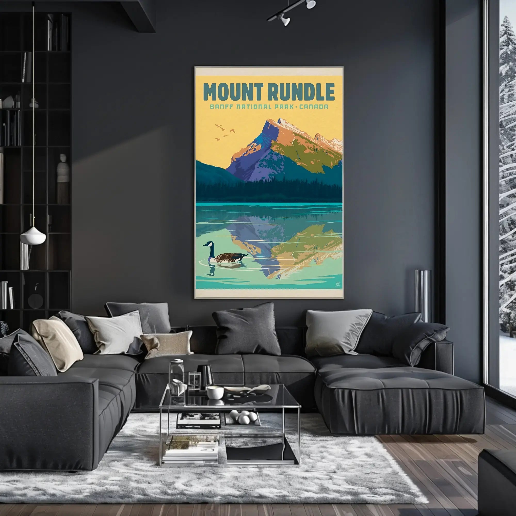 Mount Rundle Adventure Banff National Park Poster PosterGoat