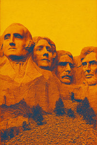 Mount Rushmore Pop Art Historical Presidential Poster PosterGoat