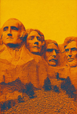 Mount Rushmore Pop Art Historical Presidential Poster PosterGoat
