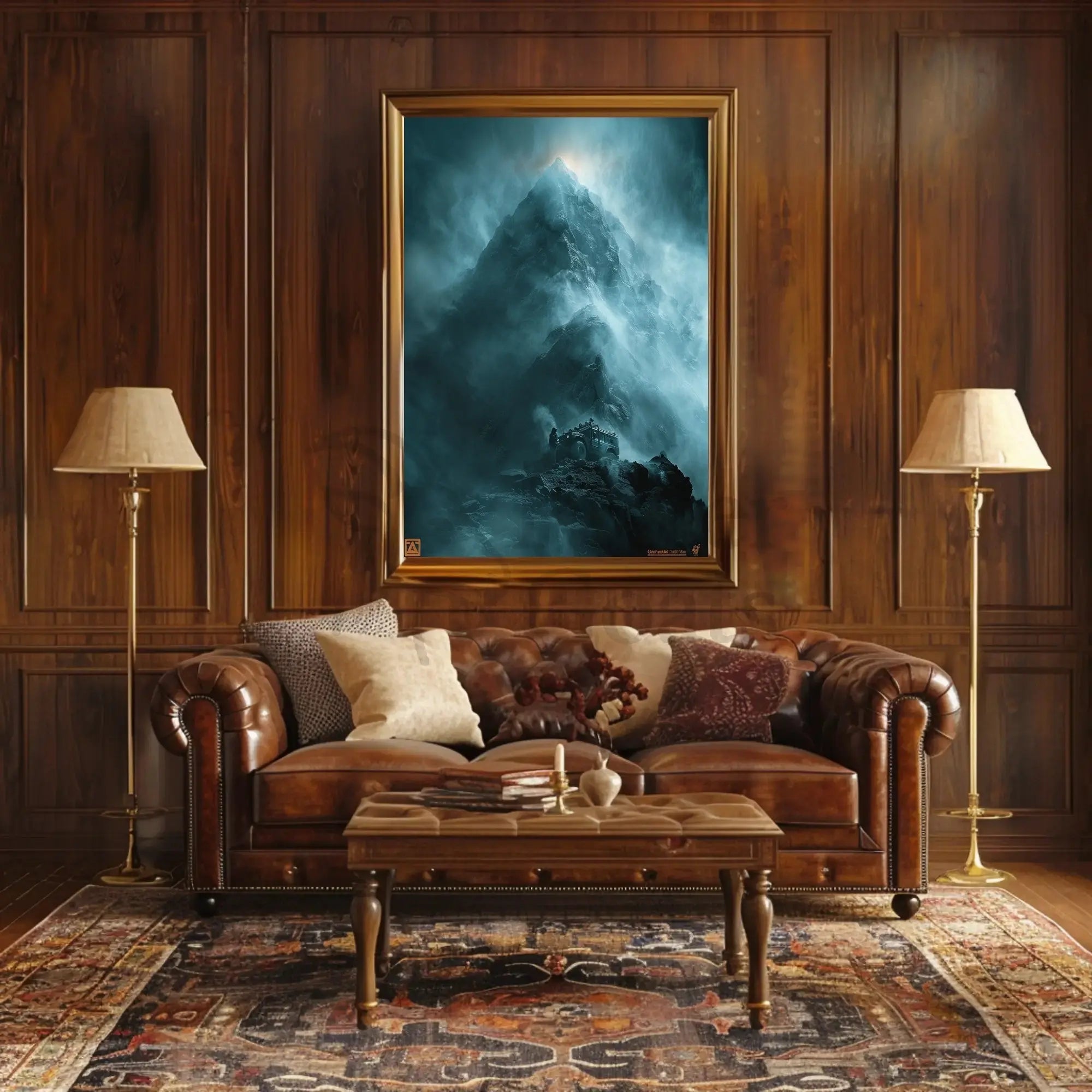 Mountain Adventure: Cinematic Exploration Travel Poster PosterGoat