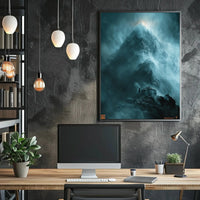 Mountain Adventure: Cinematic Exploration Travel Poster PosterGoat