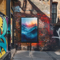 Mountain Serenity at Dusk Abstract, Artistic, or Pop Culture Poster PosterGoat