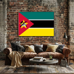 Mozambique National Flag Poster: Cultural or Heritage Poster PosterGoat