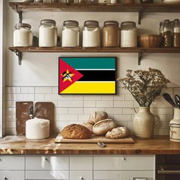 Mozambique National Flag Poster: Cultural or Heritage Poster PosterGoat