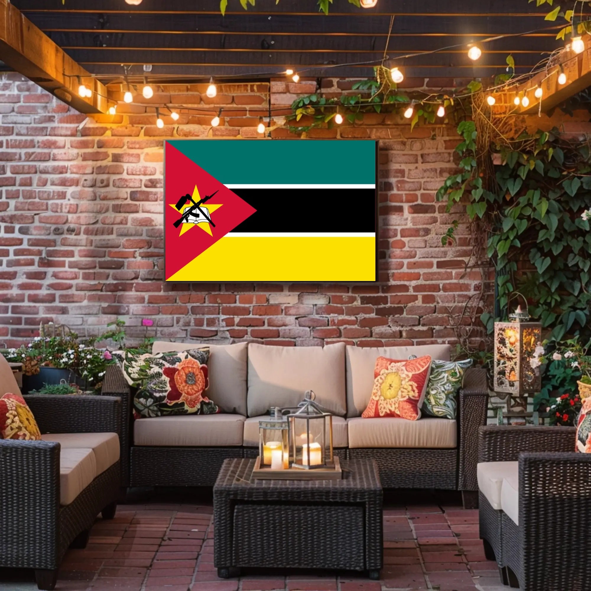 Mozambique National Flag Poster: Cultural or Heritage Poster PosterGoat