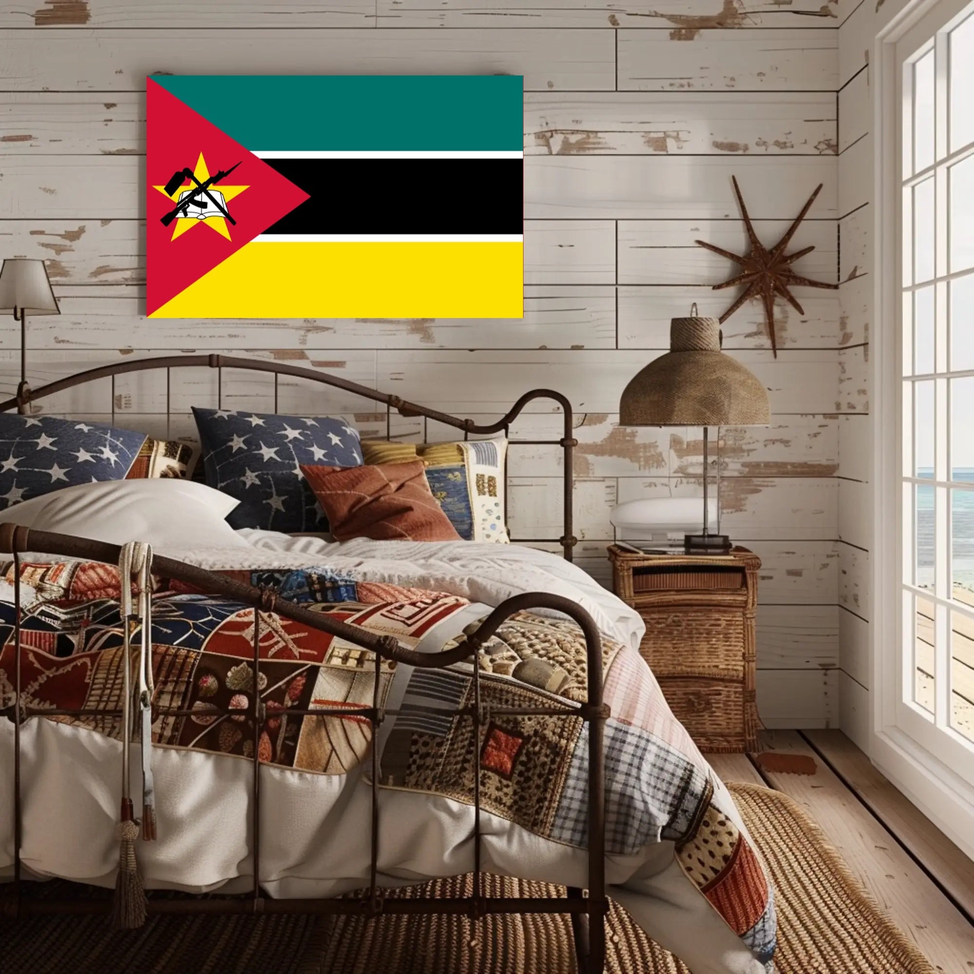 Mozambique National Flag Poster: Cultural or Heritage Poster PosterGoat