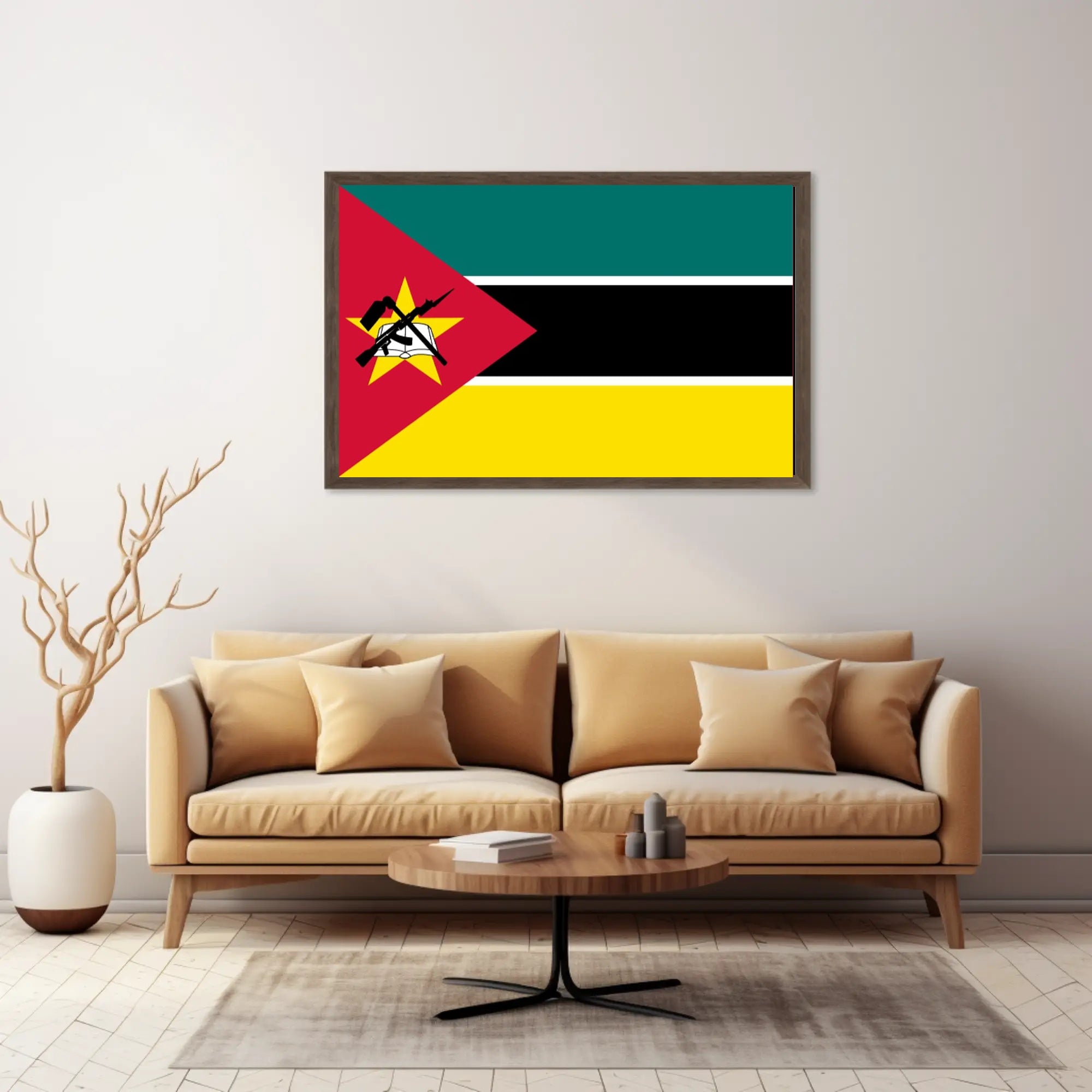 Mozambique National Flag Poster: Cultural or Heritage Poster PosterGoat