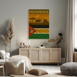 Mozambique Pride African Travel Adventure Poster PosterGoat