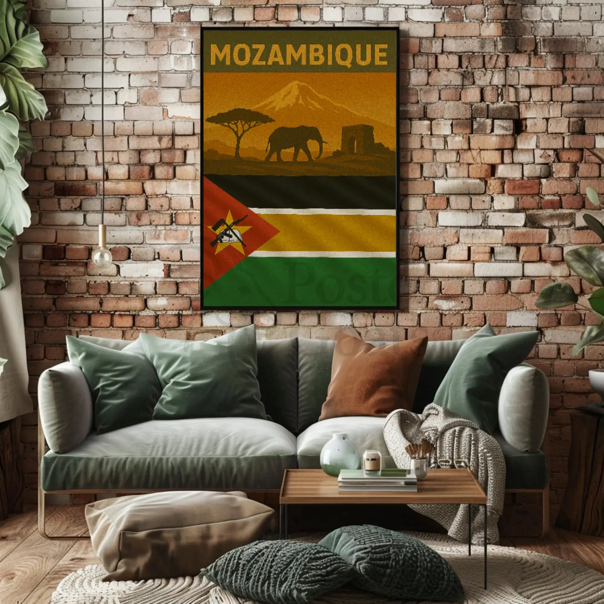 Mozambique Pride African Travel Adventure Poster PosterGoat