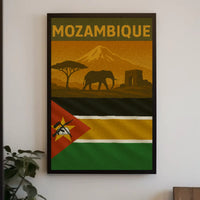 Mozambique Pride African Travel Adventure Poster PosterGoat