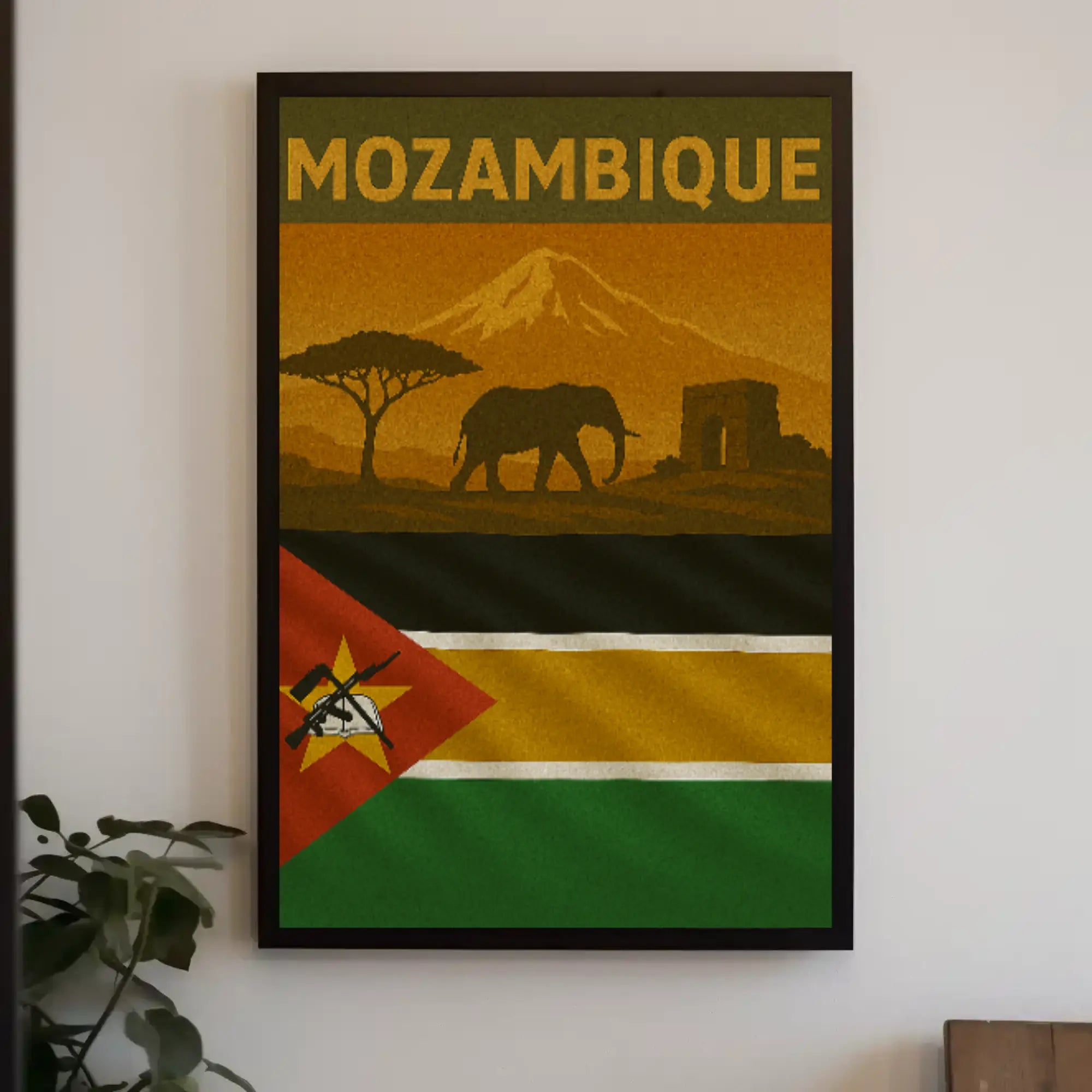 Mozambique Pride African Travel Adventure Poster PosterGoat