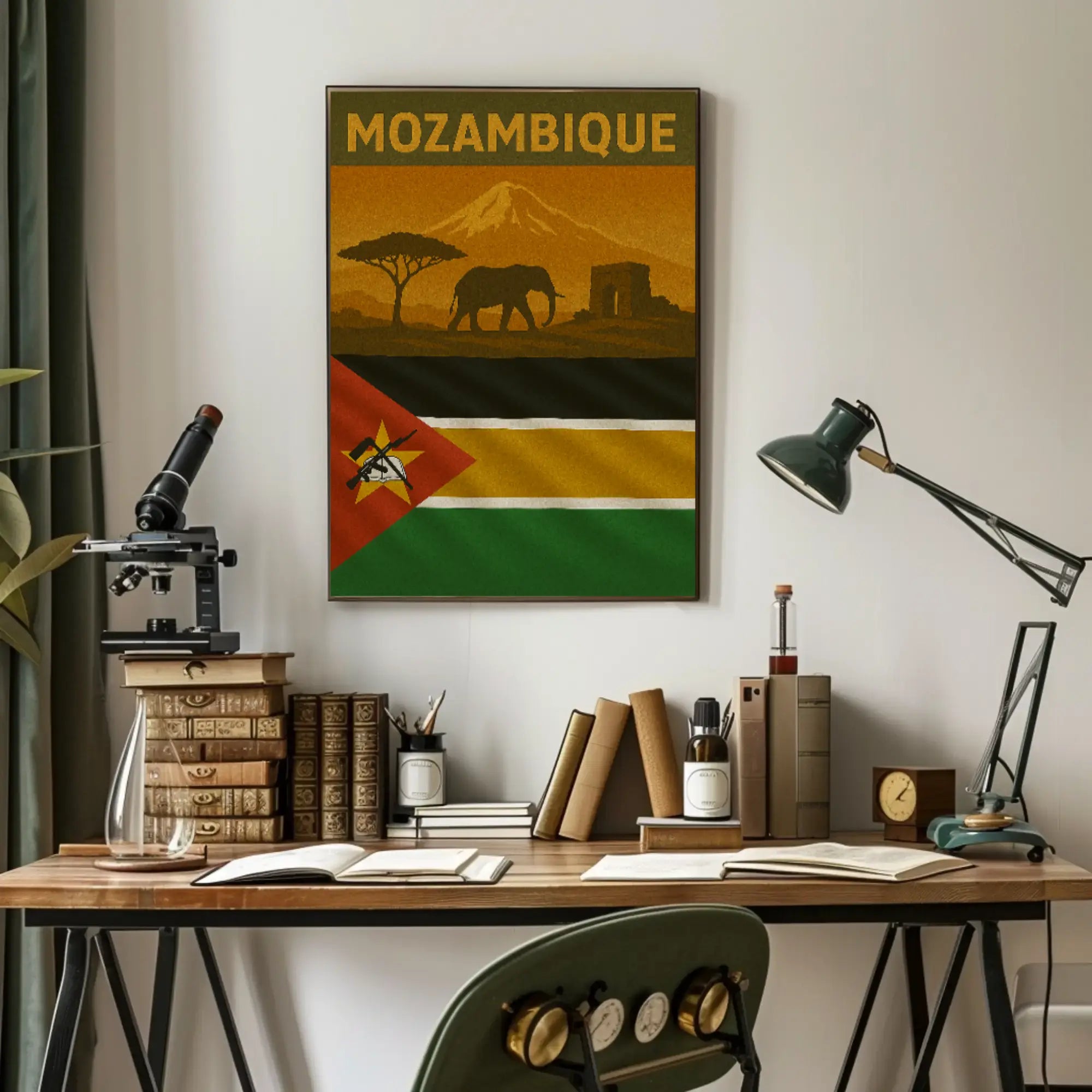 Mozambique Pride African Travel Adventure Poster PosterGoat