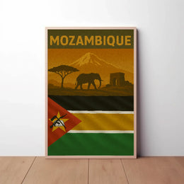 Mozambique Pride African Travel Adventure Poster PosterGoat