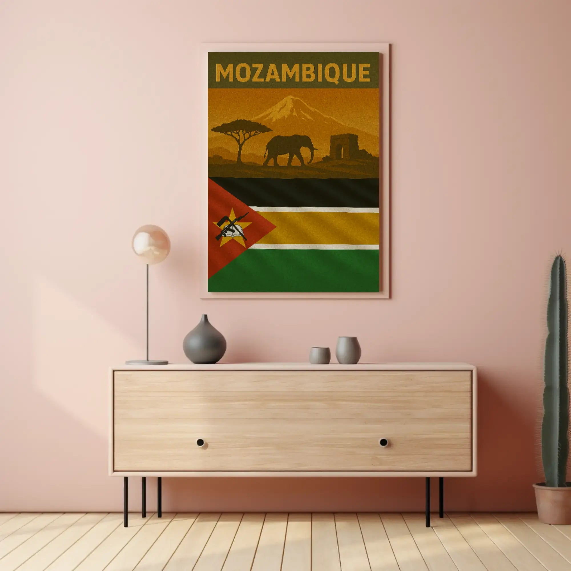 Mozambique Pride African Travel Adventure Poster PosterGoat
