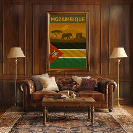 Mozambique Pride African Travel Adventure Poster PosterGoat