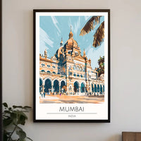 Mumbai Architectural Landmark Travel Poster PosterGoat