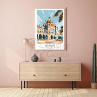 Mumbai Architectural Landmark Travel Poster PosterGoat