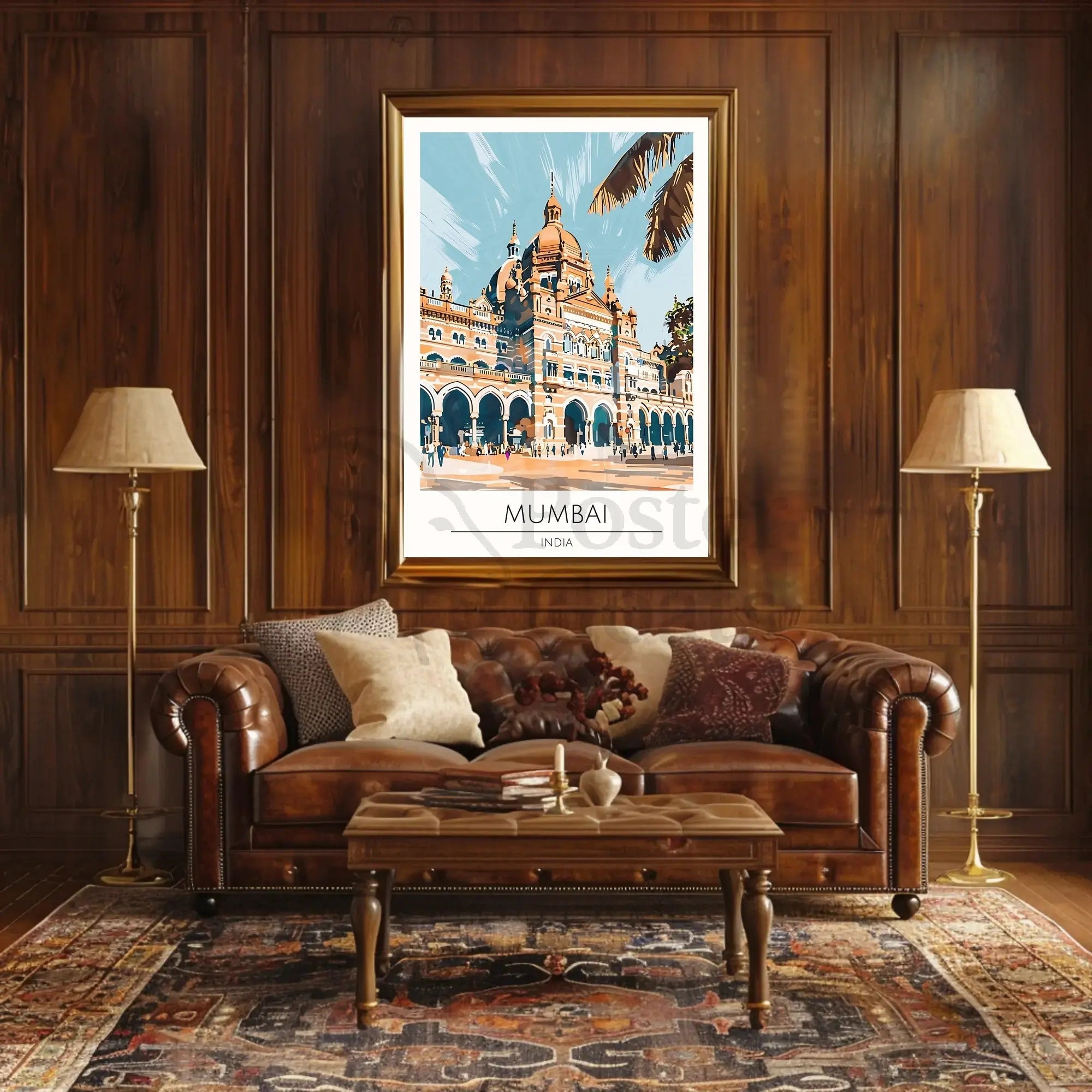 Mumbai Architectural Landmark Travel Poster PosterGoat
