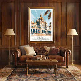 Mumbai Architectural Landmark Travel Poster PosterGoat
