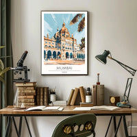 Mumbai Architectural Landmark Travel Poster PosterGoat