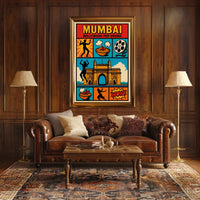 Mumbai Bollywood Pop Drama Art in Pop Culture Poster PosterGoat