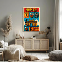 Mumbai Bollywood Pop Drama Art in Pop Culture Poster PosterGoat