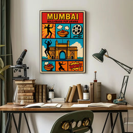 Mumbai Bollywood Pop Drama Art in Pop Culture Poster PosterGoat
