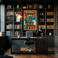 Mumbai Bollywood Pop Drama Art in Pop Culture Poster PosterGoat