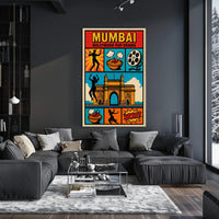 Mumbai Bollywood Pop Drama Art in Pop Culture Poster PosterGoat