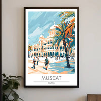 Muscat Oman Vibrant Cityscape Poster PosterGoat