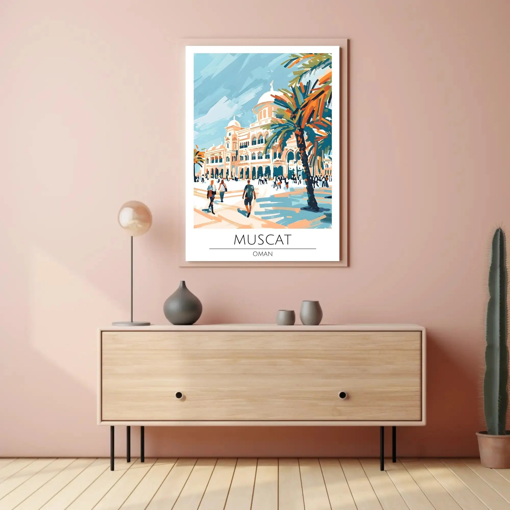 Muscat Oman Vibrant Cityscape Poster PosterGoat