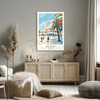 Muscat Oman Vibrant Cityscape Poster PosterGoat