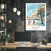 Muscat Oman Vibrant Cityscape Poster PosterGoat