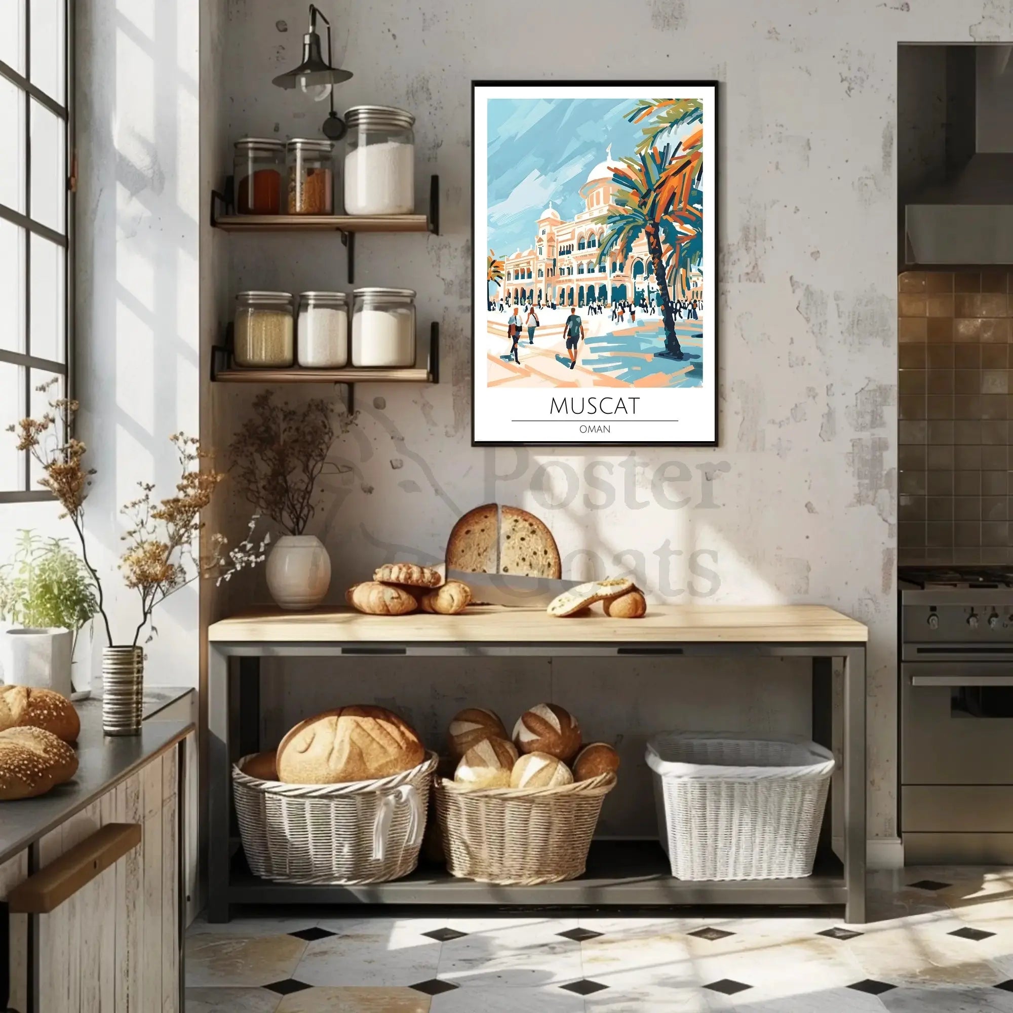 Muscat Oman Vibrant Cityscape Poster PosterGoat