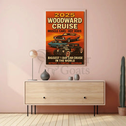 Muscle Cars Hot Rods 2025 Event Vintage Poster PosterGoat