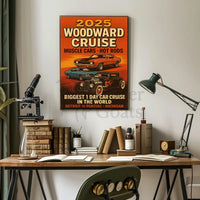Muscle Cars Hot Rods 2025 Event Vintage Poster PosterGoat