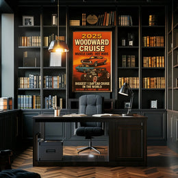 Muscle Cars Hot Rods 2025 Event Vintage Poster PosterGoat
