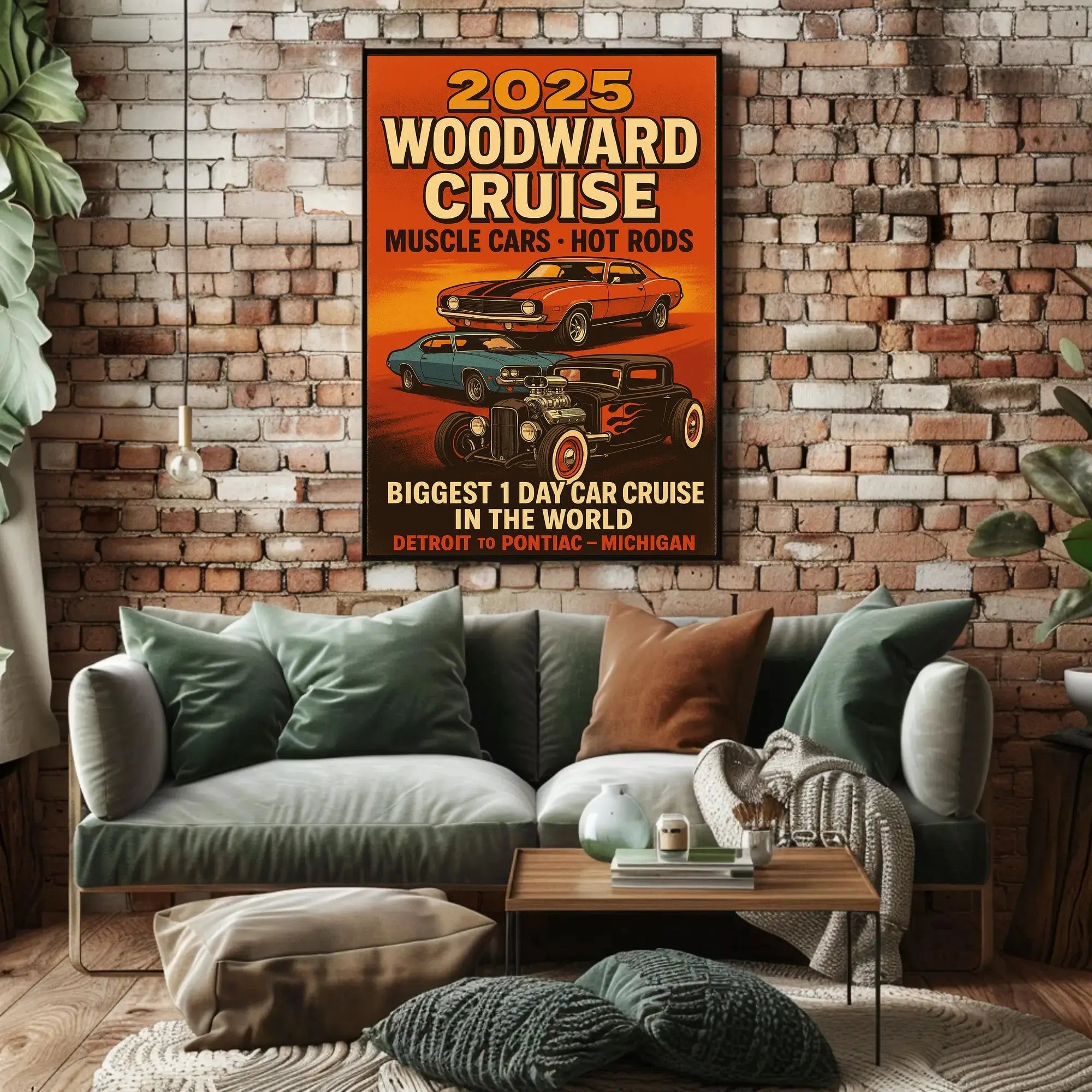 Muscle Cars Hot Rods 2025 Event Vintage Poster PosterGoat
