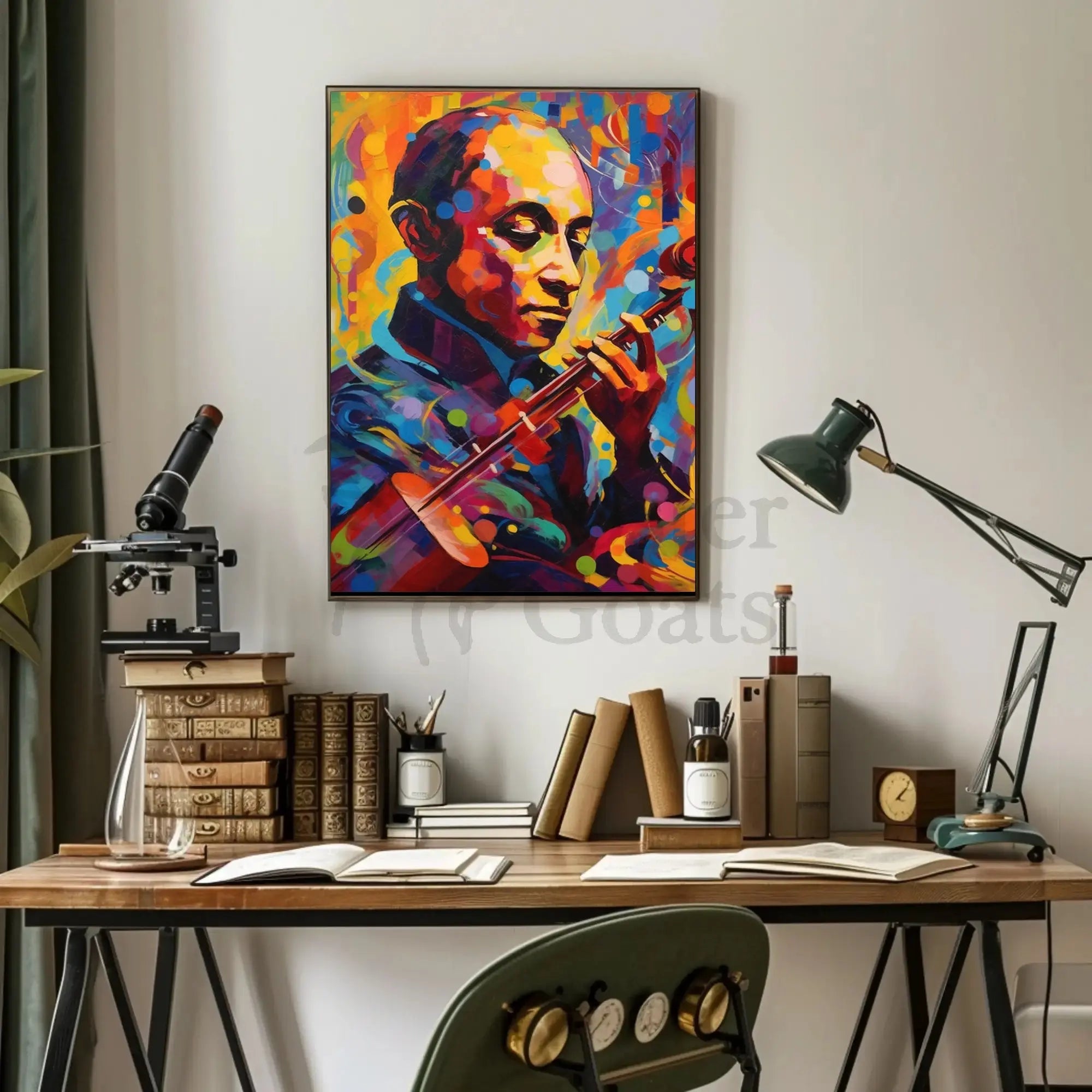Musical Symphony Expression Abstract, Artistic, or Pop Culture Poster PosterGoat