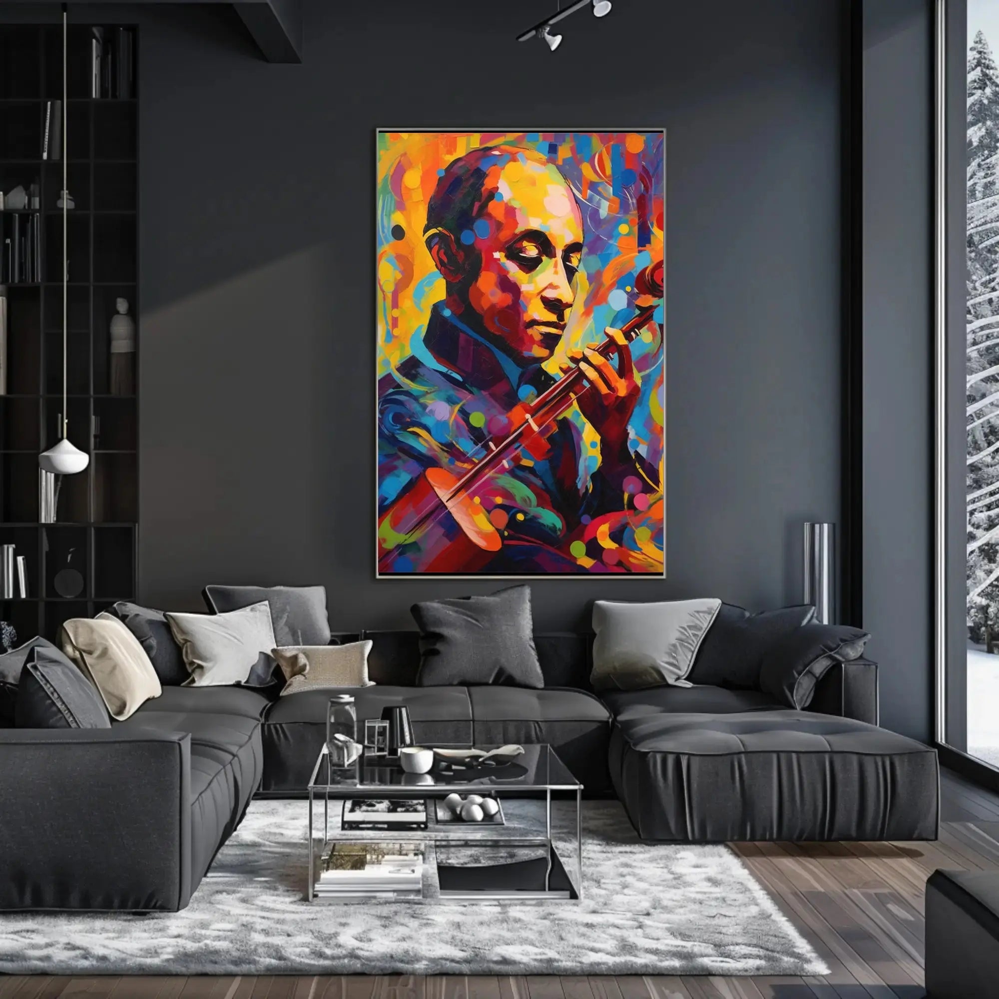 Musical Symphony Expression Abstract, Artistic, or Pop Culture Poster PosterGoat