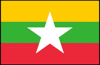 Myanmar Flag National Identity Wall Decor - Country Flag Poster PosterGoat
