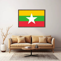 Myanmar Flag National Identity Wall Decor - Country Flag Poster PosterGoat