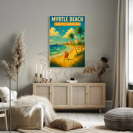 Myrtle Beach Romantic Getaway Travel Poster PosterGoat