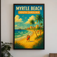 Myrtle Beach Romantic Getaway Travel Poster PosterGoat