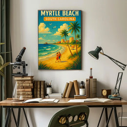 Myrtle Beach Romantic Getaway Travel Poster PosterGoat