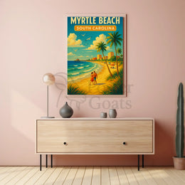 Myrtle Beach Romantic Getaway Travel Poster PosterGoat