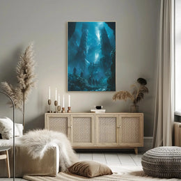 Mysterious Ancient Ruins in Fantasy Setting, Artistic Poster PosterGoat