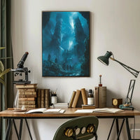 Mysterious Ancient Ruins in Fantasy Setting, Artistic Poster PosterGoat