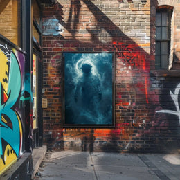 Mysterious Astronaut in Dreamlike Vision Futuristic Sci-Fi Poster PosterGoat